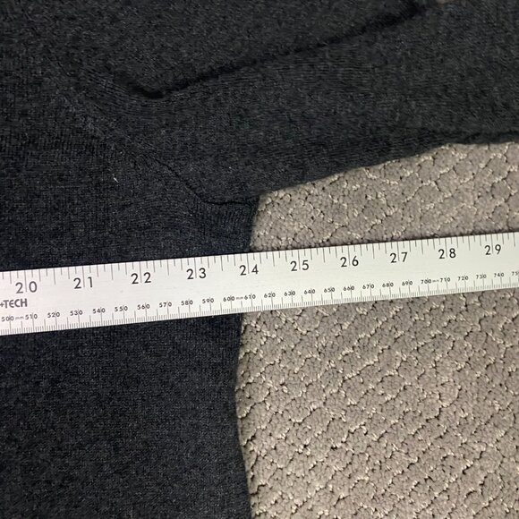 Fat Face Sweater Men's XL Charcoal Gray Wool Cotton Crew Neck - Picture 8 of 9